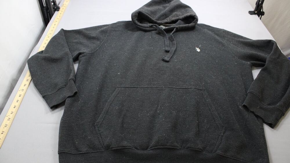 US Polo Assn Luxury Feel Pullover Hoodie Mens XXL Black Embroidered Logo Pocket
